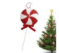 Ornamenti natalizi al bastone di caramella | Carine decorazioni natalizie rosse e bianche | Ornamenti da appendere al bastone di caramelle Chris per la decorazione natalizia domestica Bastone di