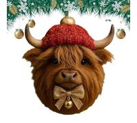 Ornamenti Natalizi Animali | Pendente In Acrilico Bidimensionale Artigianale - Decorazioni Per L Albero Di Natale | per Casa Fattoria Vacanza Camera da Festival Esterno Parete Interno