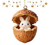 Ornamenti Natalizi Con Animali - Decorazione In Noce Con Animali In Acrilico 2D | Decorazioni Per L'albero Di Natale | Per La Casa, L'inverno, Le Feste, Le Finestre Da Parete, La Fattoria, L'esposizio