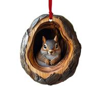 Ornamenti natalizi con animali | Decorazioni per l'albero di Natale con animali del bosco | Ornamento acrilico 2D con motivo animale albero di Natale | Decorazioni pendenti con animali della foresta