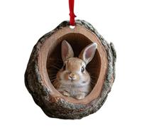 Ornamenti natalizi con animali | Decorazioni per l'albero di Natale con animali del bosco | Ornamento acrilico 2D con motivo animale albero di Natale | Decorazioni pendenti con animali della foresta