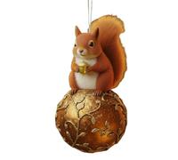 Ornamenti Natalizi Con Animali - Ornamenti Con Ghiande Animali | Decorazioni Per Boschi In Acrilico 2D carinis | Ciondoli A Tema Natura Rustica | Per La Decorazione Della Porta Della Vetrina Del