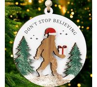 Ornamenti natalizi divertenti 2025, ornamento natalizio Bigfoot, regalo unico per gli amanti dei Bigfoot, ornamenti perfetti per decorazioni natalizie (bigfoot)
