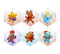 Ornamenti natalizi - Holiday Magic Set (confezione da 6): decorazioni inverna...