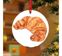 Ornamenti natalizi in acrilico da 3 pollici 2025 pane fatto in casa al forno panetteria ornamenti di Natale personalizzati palline decorazioni per feste albero di Natale Mangia biscotti Cafe Bar Pub