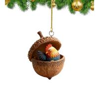 Ornamenti Natalizi In Acrilico,Decorazioni In Acrilico 2D A Forma Di Ghianda | Addobbi Natalizi - Per le Vacanze Invernali, per la Casa, per il Soggiorno, per la Camera da