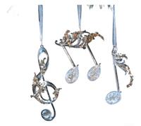 Ornamenti natalizi in acrilico trasparente da appendere con glitter, per le vacanze, minimalista, infrangibile, in fiocchi di neve, campana, note e altre forme (K)