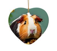 Ornamenti natalizi in ceramica a forma di porcellino d'India, decorazione per la casa, i regali, l'albero di Natale della fattoria Haning