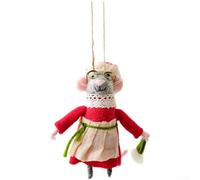 Ornamenti natalizi in feltro di lana, fatti a mano, da appendere agli alberi, con vari motivi natalizi (criceto Apron