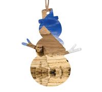 Ornamenti natalizi in legno a forma di pupazzo di neve, decorazione natalizia da appendere con stampa piramidi egiziane, perfetta decorazione per la casa per gli amici