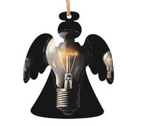 Ornamenti natalizi in legno - Albero di Natale festivo Flash di luce stampa decorazione da appendere per casa vacanza e ufficio decorazione