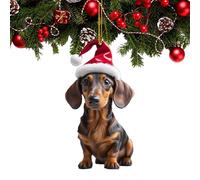 Ornamenti natalizi per cani | Regali di Natale per gli amanti dei cani - Ciondolo per auto per, ornamenti per Ornamento per albero di Natale Decorazione acrilico per albero di