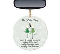 Ornamenti natalizi per l'amicizia - Acrilico 3D, decorazioni pendenti colorate, pendenti decorativi per le vacanze | Per casa, porta d'ingresso, parete, ufficio, soggiorno, scale da giardino