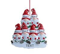 Ornamenti Natalizi Personalizzati 2025, Decorazione Natalizia con Statuetta di Gnomo, Decorazioni Natalizie Personalizzate con Nome, Regali Decorativi per l'albero di Natale da Regalare a Genitori