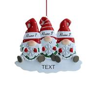 Ornamenti Natalizi Personalizzati 2025, Decorazione Natalizia con Statuetta di Gnomo, Decorazioni Natalizie Personalizzate con Nome, Regali Decorativi per l'albero di Natale da Regalare a Genitori