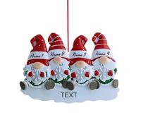 Ornamenti Natalizi Personalizzati 2025, Decorazione Natalizia con Statuetta di Gnomo, Decorazioni Natalizie Personalizzate con Nome, Regali Decorativi per l'albero di Natale da Regalare a Genitori