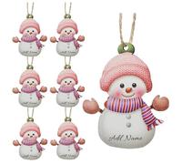 Ornamenti Natalizi Personalizzati 2025, Decorazioni Natalizie Colorate a Forma di Pupazzo di Neve, Decorazioni Natalizie Personalizzate con Nome, Regali Natalizi per la Famiglia e gli Amici