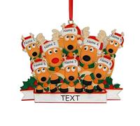 Ornamenti Natalizi Personalizzati 2025, Decorazioni Natalizie con Statuette di Renne, Decorazioni Natalizie Personalizzate con Nome, Regali Decorativi per l'albero di Natale da Regalare a Genitori