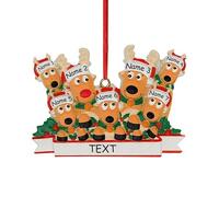 Ornamenti Natalizi Personalizzati 2025, Decorazioni Natalizie con Statuette di Renne, Decorazioni Natalizie Personalizzate con Nome, Regali Decorativi per l'albero di Natale da Regalare a Genitori
