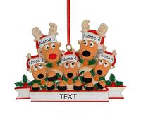 Ornamenti Natalizi Personalizzati 2025, Decorazioni Natalizie con Statuette di Renne, Decorazioni Natalizie Personalizzate con Nome, Regali Decorativi per l'albero di Natale da Regalare a Genitori
