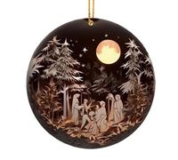 Ornamenti Natalizi Religiosi,Ciondolo A Forma Di Albero Realizzato In Acrilico 2D - Decorazioni per Albero di Natale,per la Pasqua la Finestra la Festa la Vacanza la Chiesa la Parete la Celebrazione