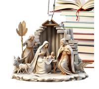 Ornamenti Natalizi - Silhouette Della Scena Di Di Natale | Stabile Santa Nascita Gesù Cristo | La Nascita Di Gesù Decor | Decorazione 'albero Di Natale Scenario, Scene D
