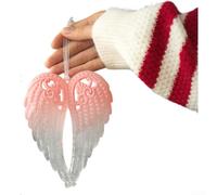 Ornamenti pendenti in plastica trasparente per albero di Natale che mostrano forme classiche europee come carrozze, fiocchi di neve e corone per eleganti decorazioni stagionali (ala)
