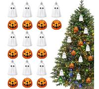Ornamenti Per Alberi Di Halloween - Decorazioni Per Alberi Di Vacanza A Mano - 20 Pezzi Ghost Forma Pendenti Pendenti Per La Famiglia Riassemblaggio Porta Pianificatori Di Eventi Piano