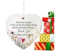 Ornamenti per alberi di Natale,Addobbi per alberi di Natale 'amicizia | Ciondolo acrilico a forma di cuore 'amicizia per gli amici - Ornamenti decorativi natalizi per amici, sorella, lui, lei