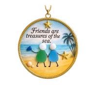 Ornamenti per albero - Ciondoli in acrilico 2D dell'amicizia, decorazione per vacanze USP, funzione di visualizzazione stagionale colorata, categoria di ornamento invernale, ornamenti per la casa, il