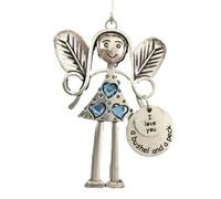 Ornamenti per albero di angelo, ciondolo in metallo 'amicizia, ornamento per le vacanze, decorazione per la stanza dei bellissimi amici per sempre, regali 'amicizia, decorazioni per albero di