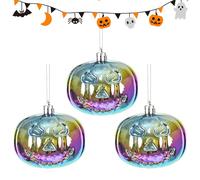 Ornamenti per albero di Halloween | Ornamenti di per il Ringraziamento | Ciondolo sorriso terrore per porte principali