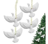 Ornamenti Per Albero Di Natale A Tema Amicizia 4 Pezzi Pace Amore Gioia
