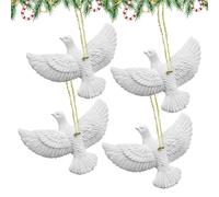 Ornamenti Per Albero Di Natale A Tema Amicizia 4 Pezzi Pace Amore Gioia