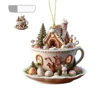 Ornamenti per albero di Pasqua - Decorazioni per la casa a forma di coniglio a forma di , charm per tazza da caffè, ornamento da appendere per vacanze stagionali, accessorio per zaino e borsa