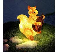 Ornamenti per animali a resina a led statue-solare di tartaruga da giardino, decorazioni di gnome resistenti alle intemperie dipinte a mano, ampia decorazione per animali all'aperto, alto 20,9