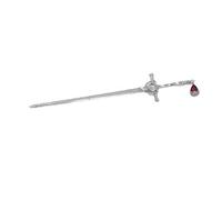 Ornamenti per capelli da donna con spade cinesi alla moda con delicate gemme in design elegante decorazione per capelli per feste