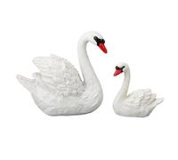 Ornamenti per cigni in resina squisiti figurine cigno artigianali simbolo di amore eterno per i regali del matrimonio set di decorazioni per ufficio di casa di 2