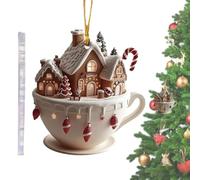 Ornamenti per cioccolata calda - Decorazioni commestibili uniche, palline di cacao | Ornamenti natalizi al cioccolato con dolcetti decorativi per l'albero di Natale, bomboniere invernali al cacao, reg