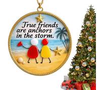 Ornamenti Per L Amicizia - Pendente In Acrilico 2D Decorativo E Ricordo - Ornamenti Natalizi Per L Amicizia,Per Compleanno Albero Pasquale Femminile Sorella Porta Famiglia Sorelle Casa