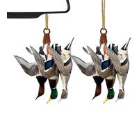 Ornamenti per la caccia alle anatre, decorazione per la caccia all', set da 2 pezzi, in acrilico 2D, per gli amanti della caccia