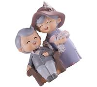 Ornamenti Per La Casa Coppia Di Anziani Figurine Dei Nonni Resina