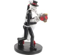 Ornamenti Per La Danza Dello Scheletro Statua Delle Coppie Di Halloween