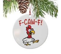 Ornamenti Per L'Albero Di Natale A Forma Di Gallina,Ciondolo A Forma Di Gallo | Con Umoristico Per La Fattoria Addobbi Natalizi | Per Famiglia Amici Agricoltori Festa Del Ringraziamento Casa E Pollaio