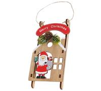 Ornamenti per l'albero di Natale - Figurine appese in legno realizzate a mano | Ornamenti natalizi per la casa, il giardino all'aperto, il patio, la parete, la finestra, per le feste