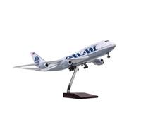 Ornamenti per modelli di aerei in resina pressofusa con ruote leggere B747 W espositore da souvenir in scala 1/150 Set da gioco per hobby in miniatura(Non-lighted)