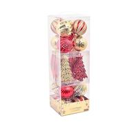 Ornamenti Per Palline Di Natale - Sfere Di Albero Di Natale | 34X Palline Da Appendere Per Le Feste | Set Di Ornamenti Per Albero Da Appendere | Palline Decorative Per Corona Di Vacanze | Ornamento