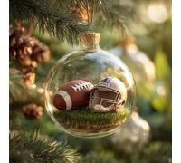 Ornamenti Per Palline Sportive Per Albero Di Natale, Scena 3D Ornamenti Per Palline Sportive Natalizie, Palla Sportiva Palla Di Natale, Tennis, Baseball, Golf, Calcio Decorazioni Scena 3D