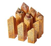 Ornamenti per Pilastri Dell'albero di Natale della Natività, Ornamenti Religiosi Biblici Incisi, Statue di Gesù in Rilievo da 9 Confezioni per La Decorazione Domestica