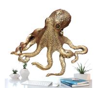 Ornamenti per polpi - solido, stile cinese antico | Figurina per sculture per animali marini con simbolismo di, statua del desktop decorativo per il display per ufficio e scaffale, 4.8